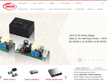Tablet Screenshot of cincon.com.tw